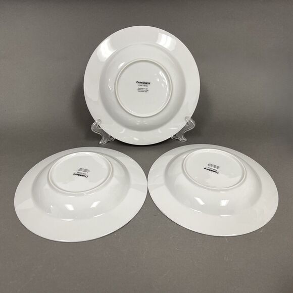 Crate & Barrel Rafia Blue White Waves Wavy Bowls Lead & Cadmium Free Lot of 3 - Picture 9 of 14